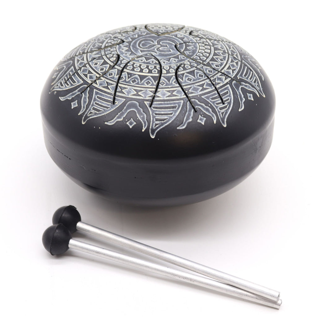 Hapi Drum Om Mandala Engraved - 16cm