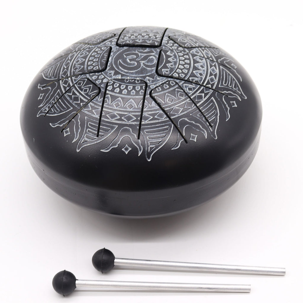 Med Hapi Drum Om Mandala Engraved- 22x15cm