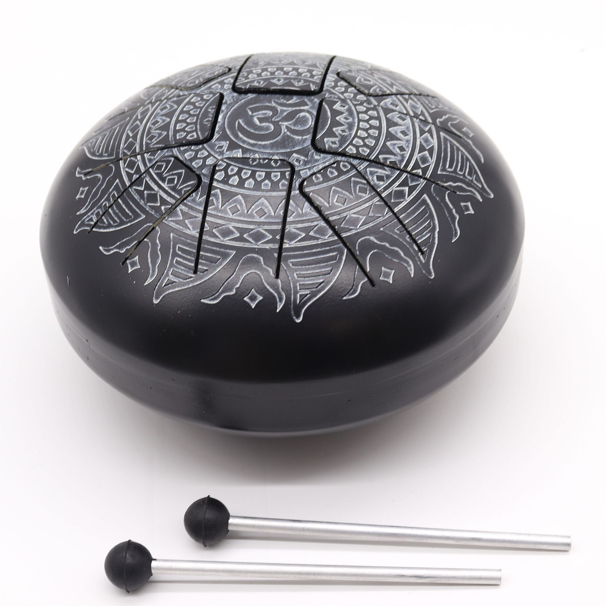 Med Hapi Drum Om Mandala Engraved- 22x15cm