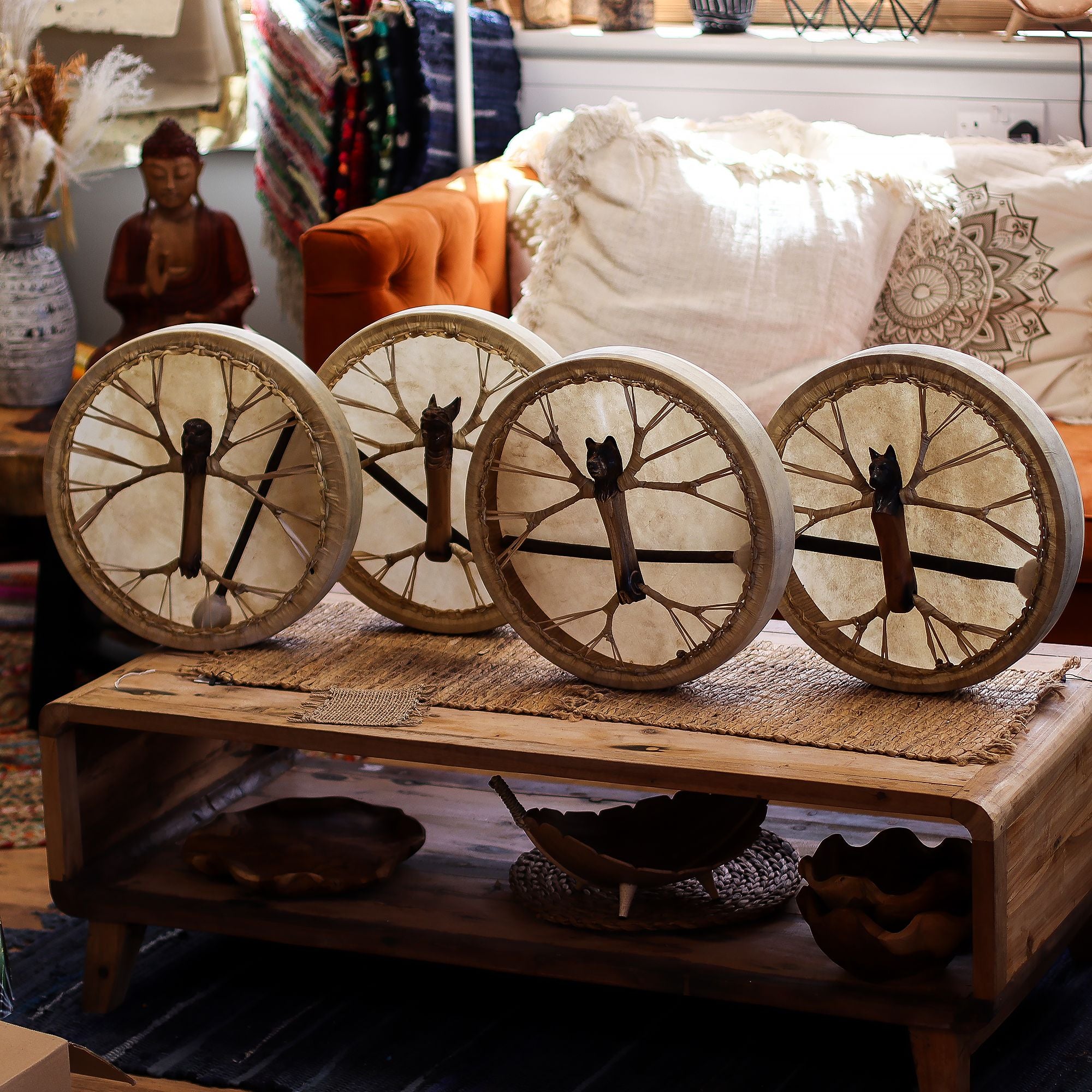 Spirit of the Bear - Shaman Drum & Stick- Tunable - 40cm